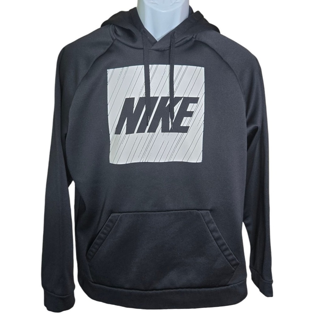 Nike Mens Logo Therma Dri-FIT Hoodie Size Medium Black Athletic Sportswear